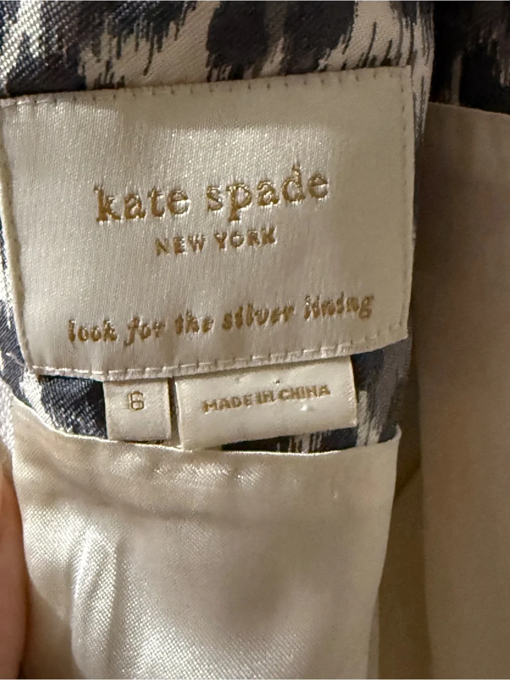 EUC Kate Spade Sleeveless Grey Leopard Print Fit & Flare Dress - Size 6